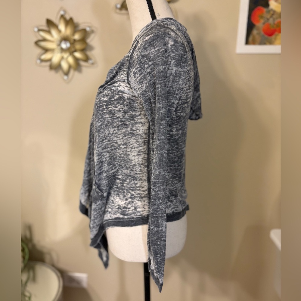 Sugar Rush Distressed Gray Wrap Hoodie - Y2K Era - Picture 4 of 11
